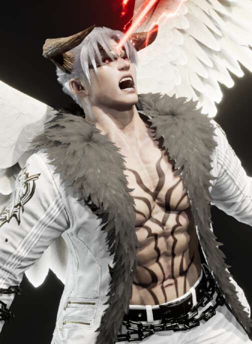 Edgy white Devil Jin - Big Floppa original